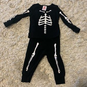 Target skeleton pajamas 12m